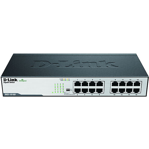 D-Link 16-Port Gigabit Switch 16x1000MbitTP DGS-1016D/E